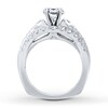 Thumbnail Image 2 of Previously Owned Diamond Engagement Ring Setting 1-3/8 ct tw Round 18K White Gold