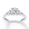 Thumbnail Image 3 of Previously Owned Hearts Desire Diamond Engagement Ring Setting 1/8 ct tw Round 18K White Gold