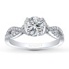 Thumbnail Image 3 of Previously Owned Natalie K Ring Setting 1/3 ct tw Diamonds 14K White Gold