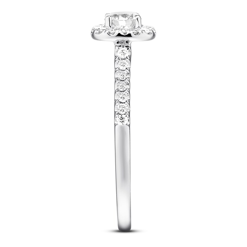 Previously Owned Diamond Engagement Ring 1/2 ct tw Round-cut 14K White Gold