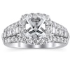 Thumbnail Image 1 of Previously Owned Diamond Ring Setting 1-1/4 ct tw Round 18K White Gold/Platinum