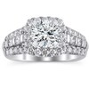 Thumbnail Image 3 of Previously Owned Diamond Ring Setting 1-1/4 ct tw Round 18K White Gold/Platinum