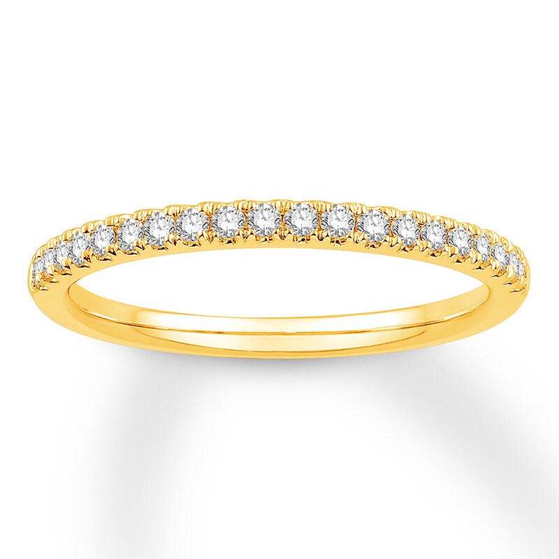 Main Image 1 of Previously Owned Colorless Diamond Anniversary Band 1/5 ct tw 14K Yellow Gold