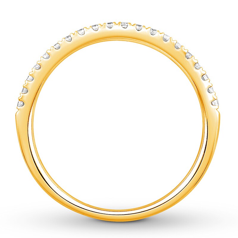 Main Image 2 of Previously Owned Colorless Diamond Anniversary Band 1/5 ct tw 14K Yellow Gold