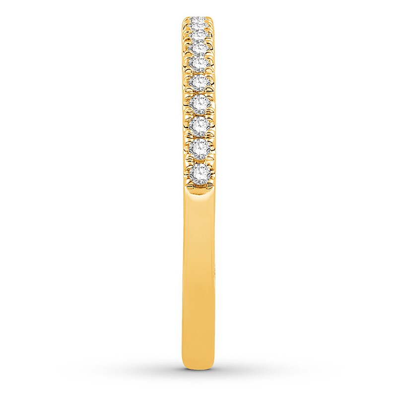 Main Image 3 of Previously Owned Colorless Diamond Anniversary Band 1/5 ct tw 14K Yellow Gold