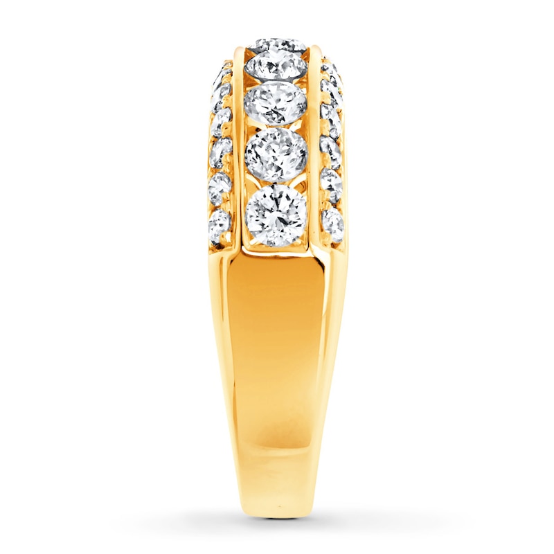 Main Image 3 of Previously Owned Diamond Anniversary Band 2 ct tw Round-cut 14K Yellow Gold