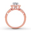 Thumbnail Image 2 of Previously Owned Diamond Ring Setting 5/8 carat tw Round 14K Rose Gold