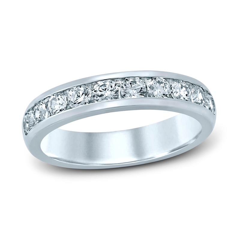 Main Image 1 of Previously Owned Diamond Anniversary Ring 1 ct tw Round 14K White Gold