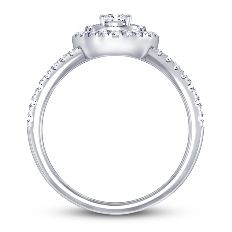Main Image 2 of Previously Owned  Diamond Ring 1/2 ct tw 10K White Gold