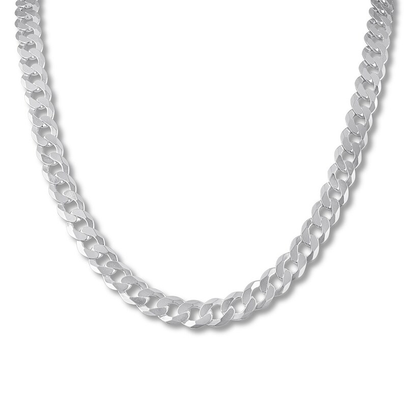 Main Image 1 of Previously Owned Curb Chain Necklace Sterling Silver 22"