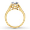 Thumbnail Image 2 of Previously Owned Diamond Ring Setting 5/8 carat tw Round 14K Yellow Gold