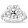 Thumbnail Image 1 of Previously Owned Diamond Engagement Ring Setting 1-1/5 ct tw Round Platinum