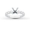 Thumbnail Image 1 of Previously Owned Diamond Engagement Ring Setting 1/2 ct tw Round Platinum