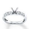Thumbnail Image 1 of Previously Owned Diamond Engagement Ring Setting 3/8 ct tw Round 18K White Gold