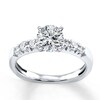 Thumbnail Image 3 of Previously Owned Diamond Engagement Ring Setting 3/8 ct tw Round 18K White Gold