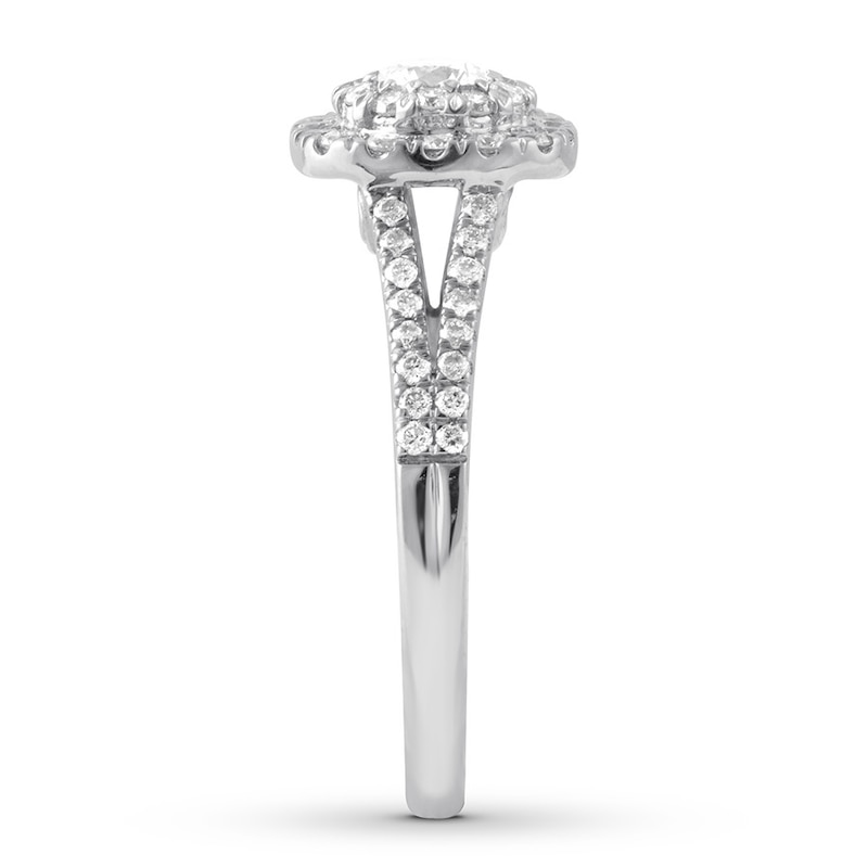 Main Image 3 of Previously Owned Diamond Engagement Ring 5/8 ct tw Round 14K White Gold