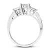 Thumbnail Image 2 of Previously Owned Diamond 3-Stone Ring 1 ct tw Princess-cut 14K White Gold