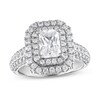 Thumbnail Image 1 of Previously Owned Vera Wang WISH Diamond Engagement Ring 2 1/4 ct tw Emerald-cut 14K White Gold