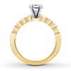 Thumbnail Image 2 of Previously Owned Colorless Ring Setting 1/3 carat tw Round-cut 14K Yellow Gold
