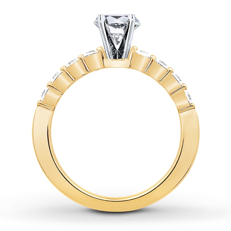 Main Image 2 of Previously Owned Colorless Ring Setting 1/3 carat tw Round-cut 14K Yellow Gold