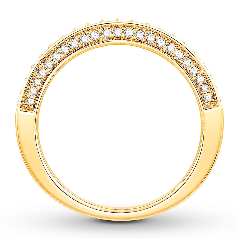 Main Image 2 of Previously Owned Colorless Diamond Anniversary Ring 3/8 ct tw 14K Yellow Gold