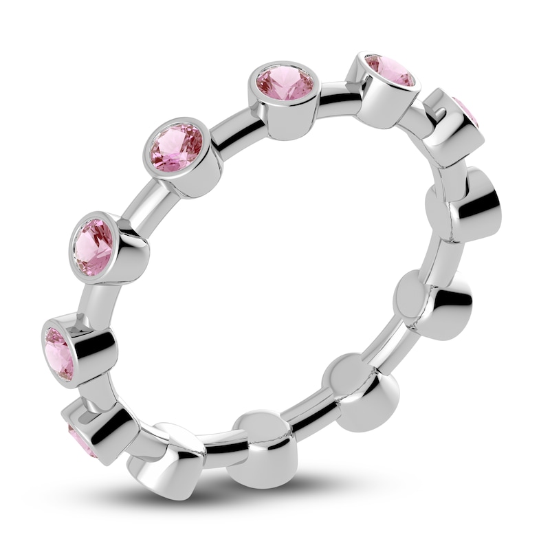 Main Image 2 of Juliette Maison Natural Pink Tourmaline Ring 10K White Gold