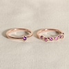 Thumbnail Image 4 of Juliette Maison Natural Emerald & Natural Peridot Ring 10K White Gold