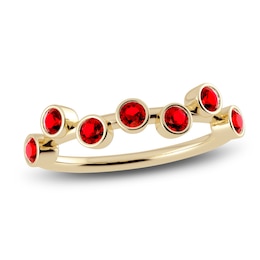 Juliette Maison Natural Ruby Ring 10K Yellow Gold