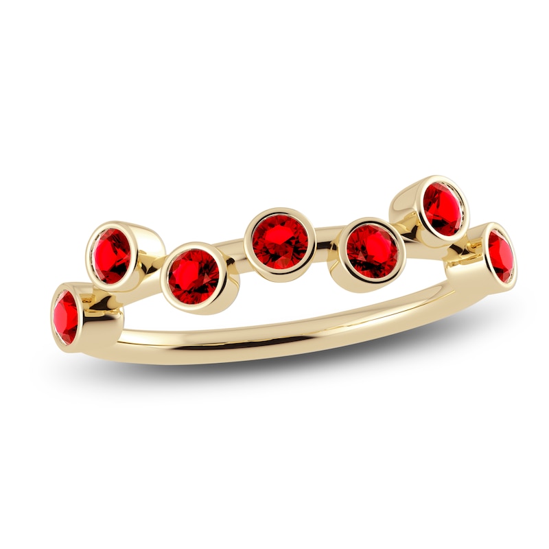 Main Image 1 of Juliette Maison Natural Ruby Ring 10K Yellow Gold