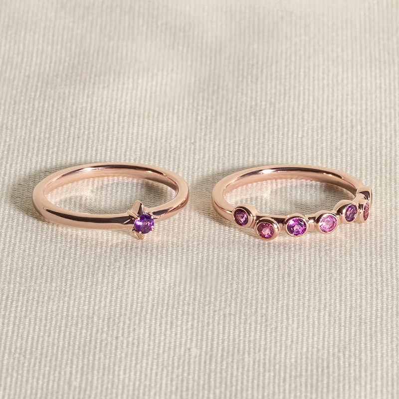 Main Image 4 of Juliette Maison Natural Ruby Ring 10K Yellow Gold