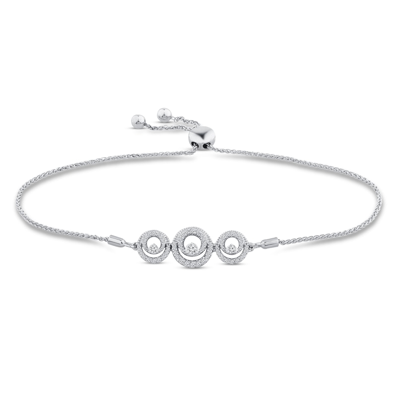 Previously Owned  Diamond Bolo Bracelet 1/3 ct tw 10K White Gold