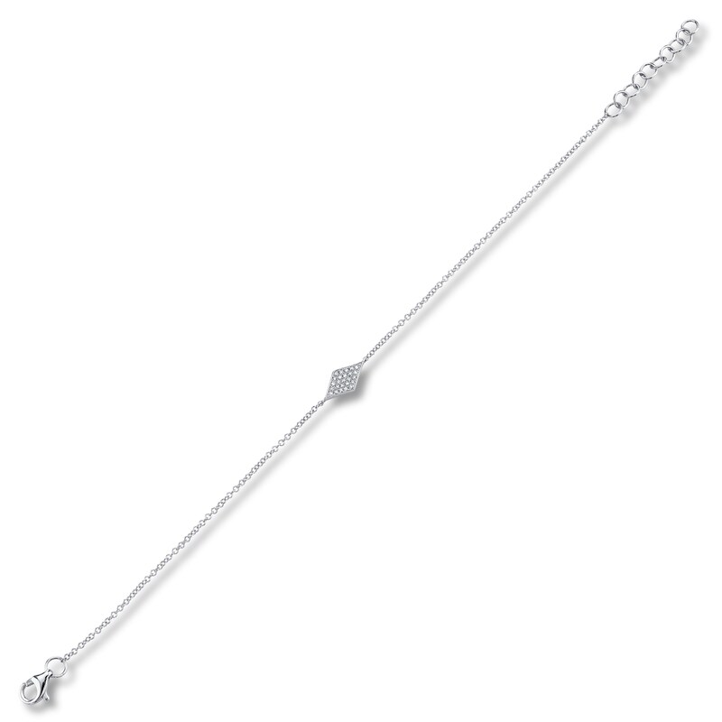 Previously Owned Shy Creation Diamond Bracelet 1/20 ct tw Round 14K White Gold SC55002979