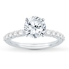 Thumbnail Image 3 of Previously Owned Diamond Ring Setting 1/2 ct tw Round 14K White Gold