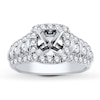 Thumbnail Image 1 of Previously Owned Hearts Desire Diamond Engagement Ring Setting 1-1/4 ct tw Round 18K White Gold