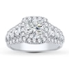 Thumbnail Image 3 of Previously Owned Hearts Desire Diamond Engagement Ring Setting 1-1/4 ct tw Round 18K White Gold