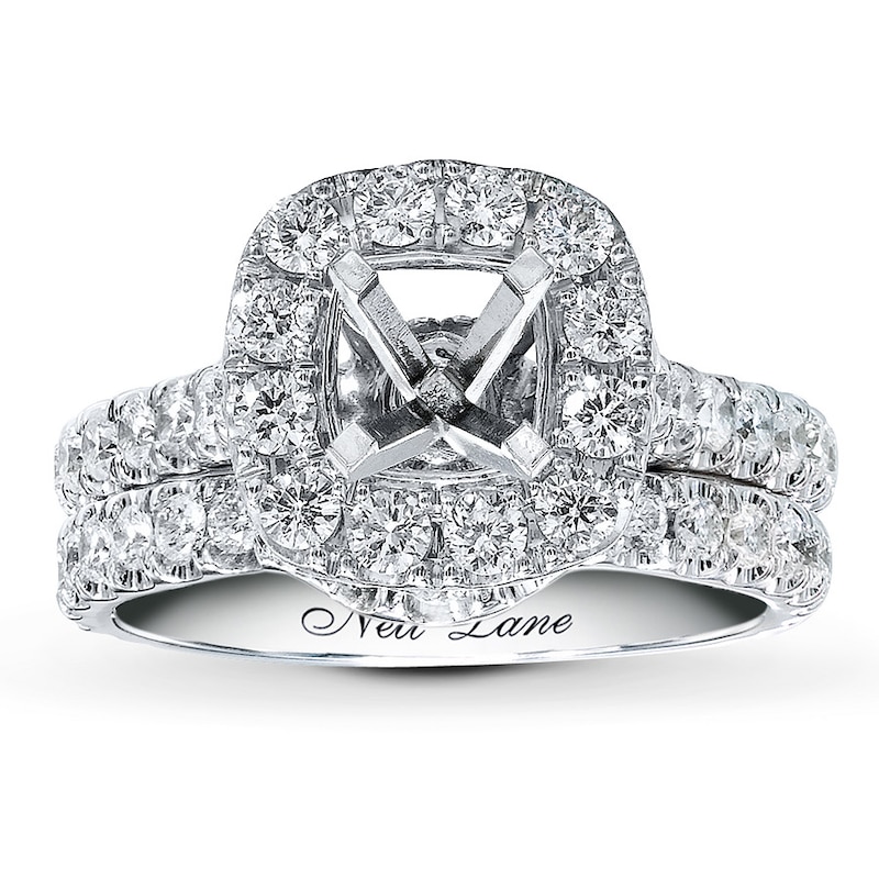Main Image 1 of Previously Owned Neil Lane Wedding Setting 1-1/2 ct tw Diamonds 14K White Gold