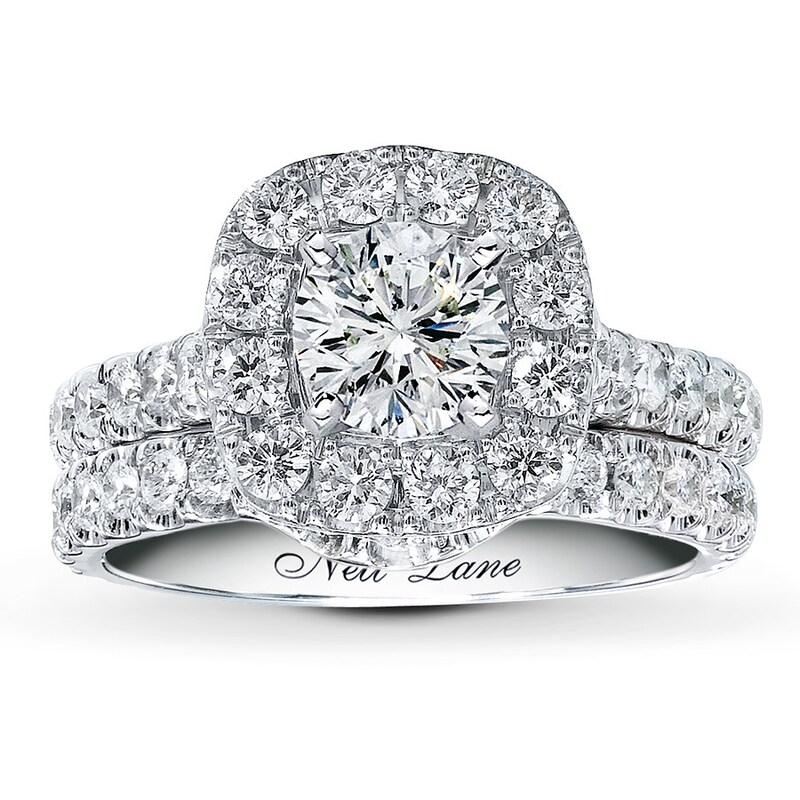 Main Image 3 of Previously Owned Neil Lane Wedding Setting 1-1/2 ct tw Diamonds 14K White Gold