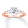 Thumbnail Image 2 of Previously Owned Diamond Ring Setting 3/8 carat tw Round 14K Rose Gold
