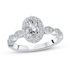 Thumbnail Image 4 of Previously Owned Diamond Ring Setting 1/3 ct tw Round 14K White Gold