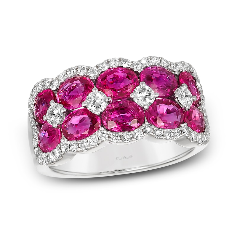 Main Image 1 of Previously Owned Le Vian Natural Ruby Ring 5/8 ct tw Diamonds 14K Vanilla Gold