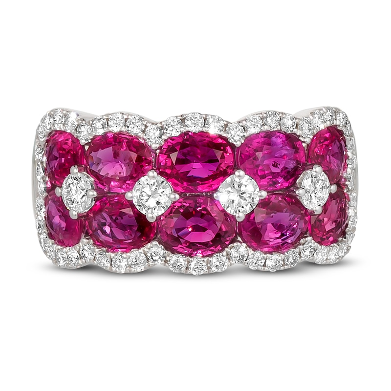 Main Image 2 of Previously Owned Le Vian Natural Ruby Ring 5/8 ct tw Diamonds 14K Vanilla Gold