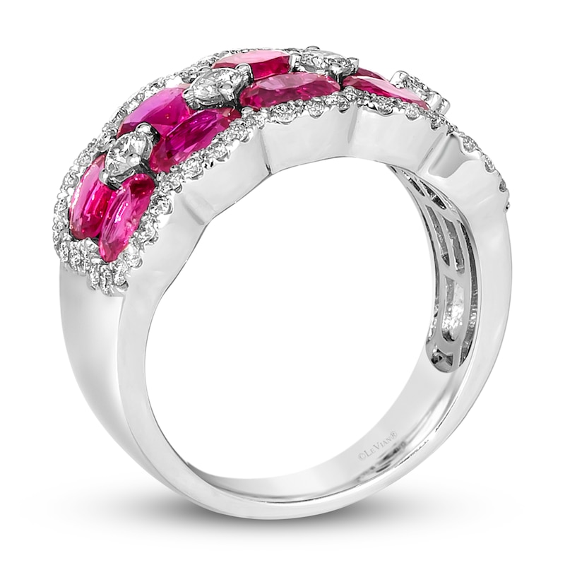 Main Image 3 of Previously Owned Le Vian Natural Ruby Ring 5/8 ct tw Diamonds 14K Vanilla Gold