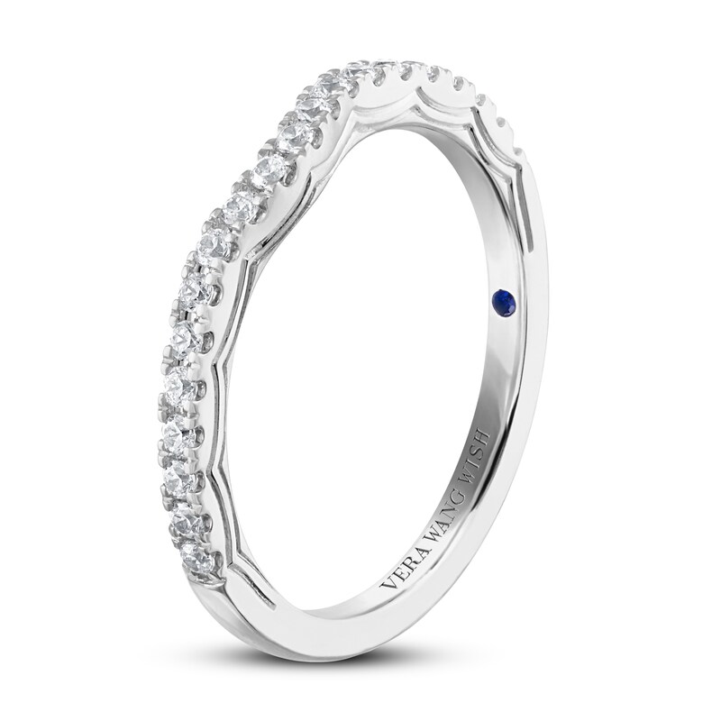 Main Image 2 of Previously Owned Vera Wang WISH Wedding Band 1/4 ct tw Diamonds 14K White Gold