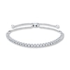 Previously Owned Diamond Bolo Bracelet 2 ct tw Round 14K White Gold