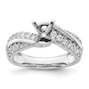 Thumbnail Image 1 of Previously Owned Diamond Engagement Ring Setting 1/2 ct tw Round 14K White Gold