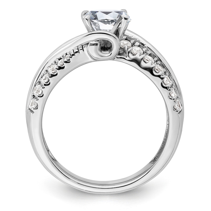 Main Image 2 of Previously Owned Diamond Engagement Ring Setting 1/2 ct tw Round 14K White Gold