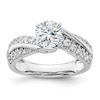 Thumbnail Image 3 of Previously Owned Diamond Engagement Ring Setting 1/2 ct tw Round 14K White Gold