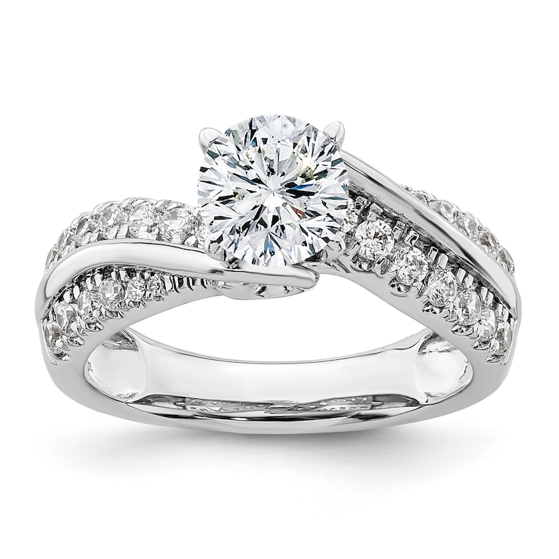 Main Image 3 of Previously Owned Diamond Engagement Ring Setting 1/2 ct tw Round 14K White Gold