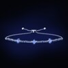 Previously Owned Certified Diamond Bolo Bracelet 3/4 ct tw Round 14K White Gold