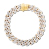 Thumbnail Image 1 of Previously Owned Diamond Curb Bracelet 1 1/5 ct tw Round 10K Yellow Gold